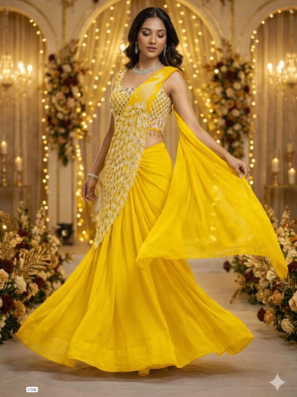 Elegant  Women's Party Wear Saree